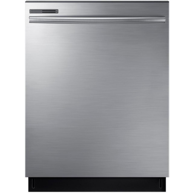 Samsung DW80M2020US 24 in. Top Control Dishwasher with Stainless Steel Interior Door and Plastic Tall Tub in Stainless Steel